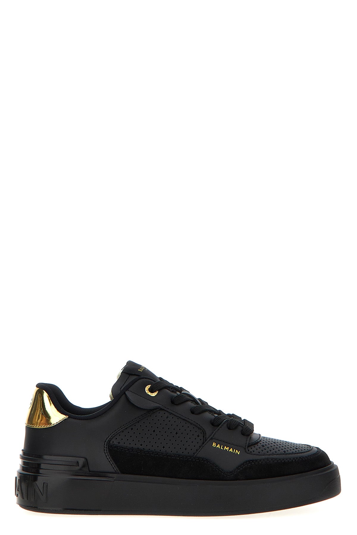 BALMAIN 35 b-court flip leather sneakers