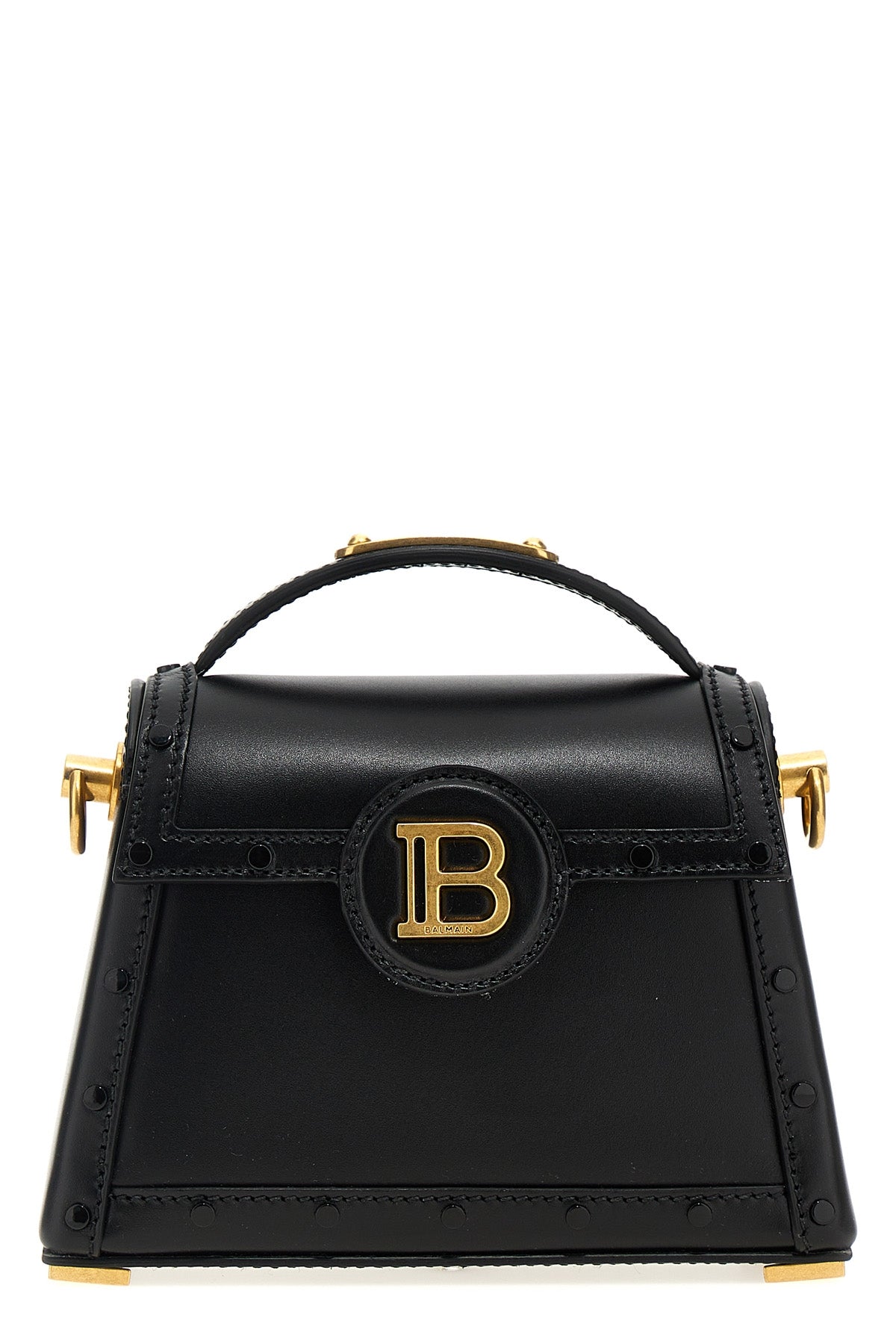 BALMAIN OS small b-buzz dynasty leather handbag