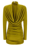 the balmain mini dress redefines the codes of sartorial seduction through a scul