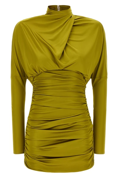 the balmain mini dress redefines the codes of sartorial seduction through a scul