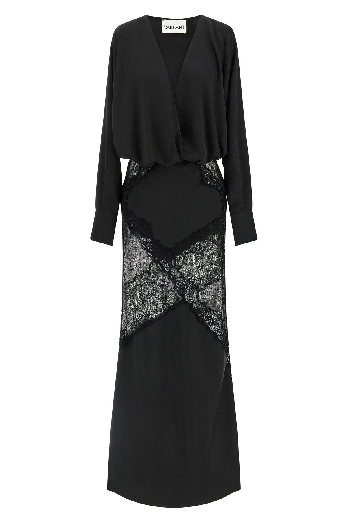 VAILLANT 38 long bolero dress in polyester satin fluid