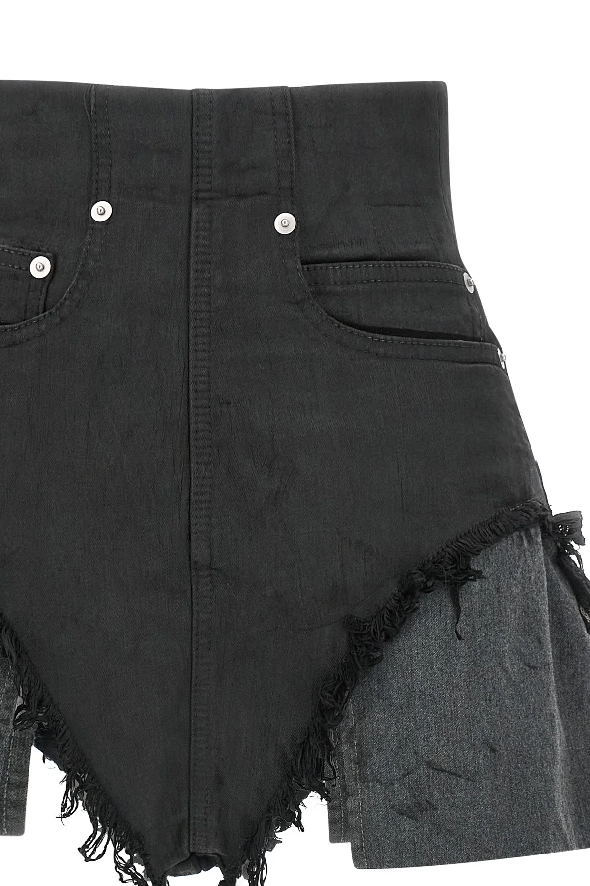 the shorts drkshdw dirt cutoffs redefine the proportions of denim through a de