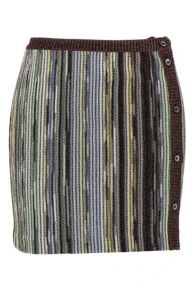 mini skirt in viscose blend