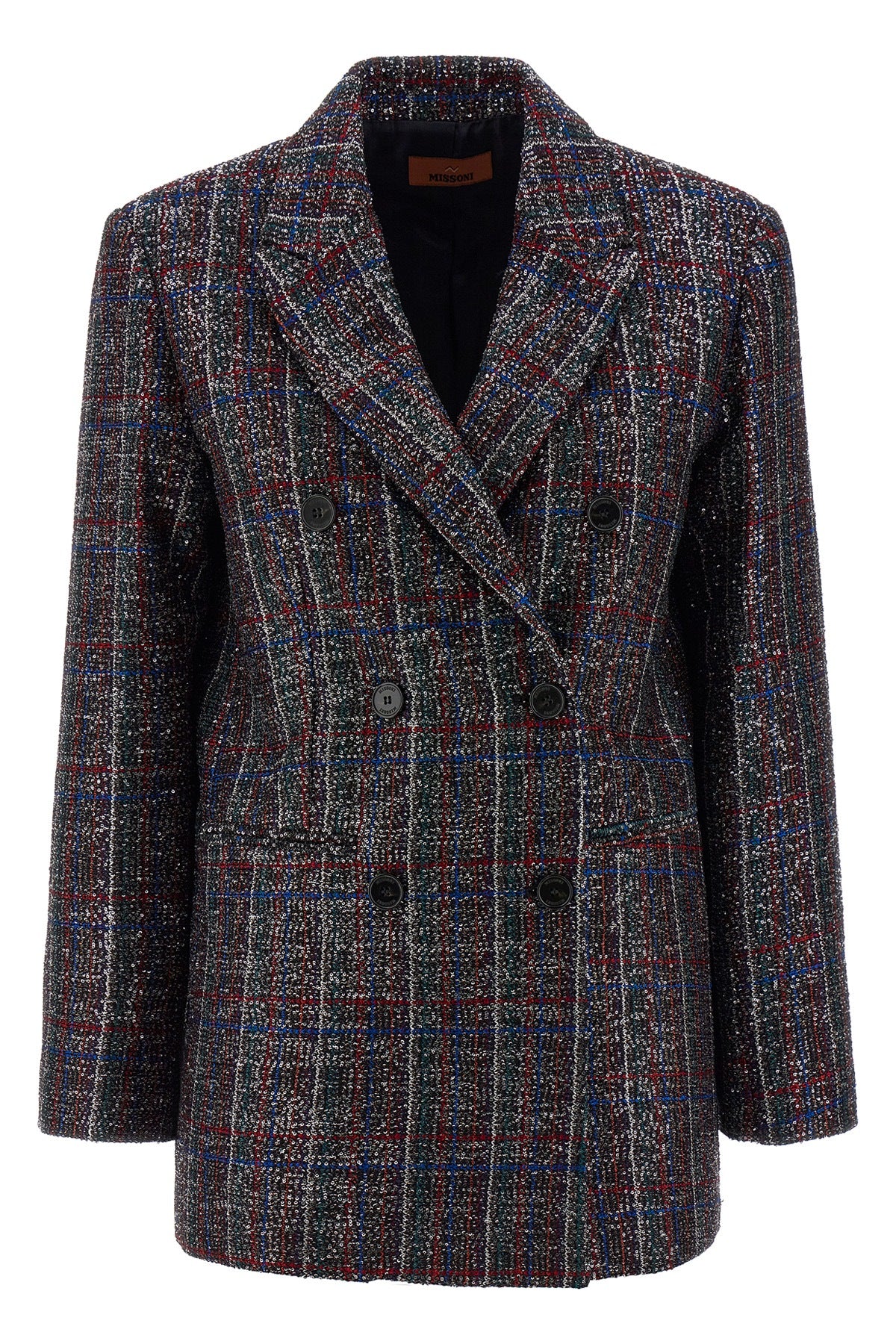 MISSONI 48 tartan patterned viscose blend blazer