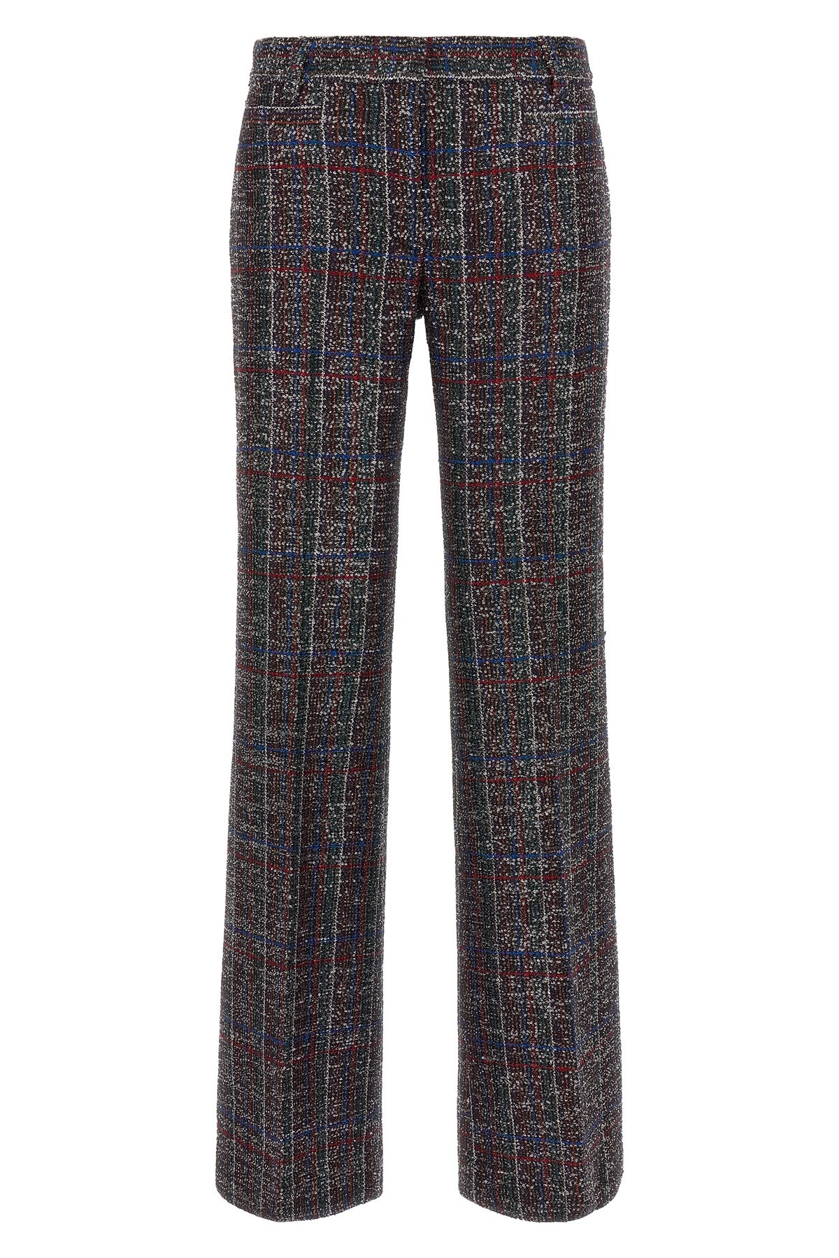 MISSONI 46 tartan patterned viscose blend pants
