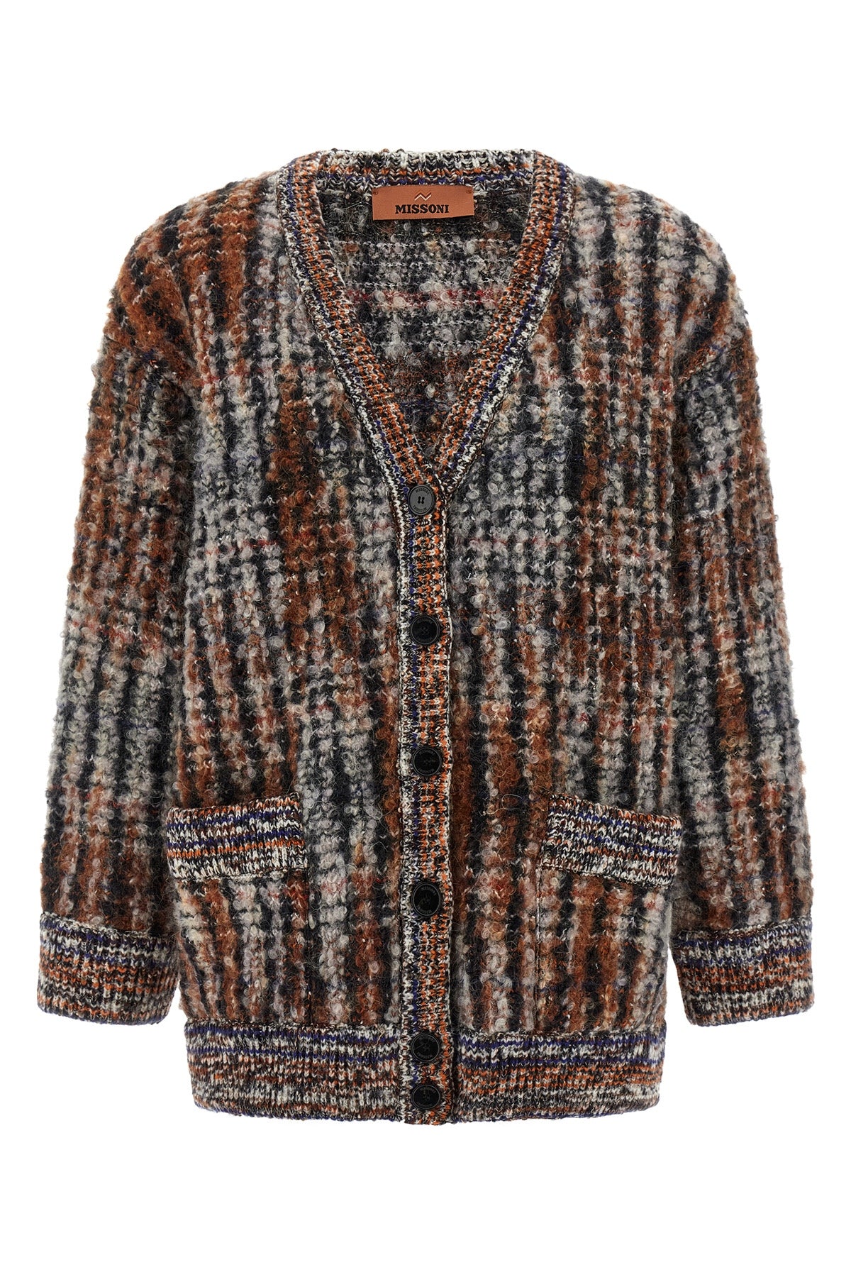 MISSONI 38 patterned bouclé wool cardigan
