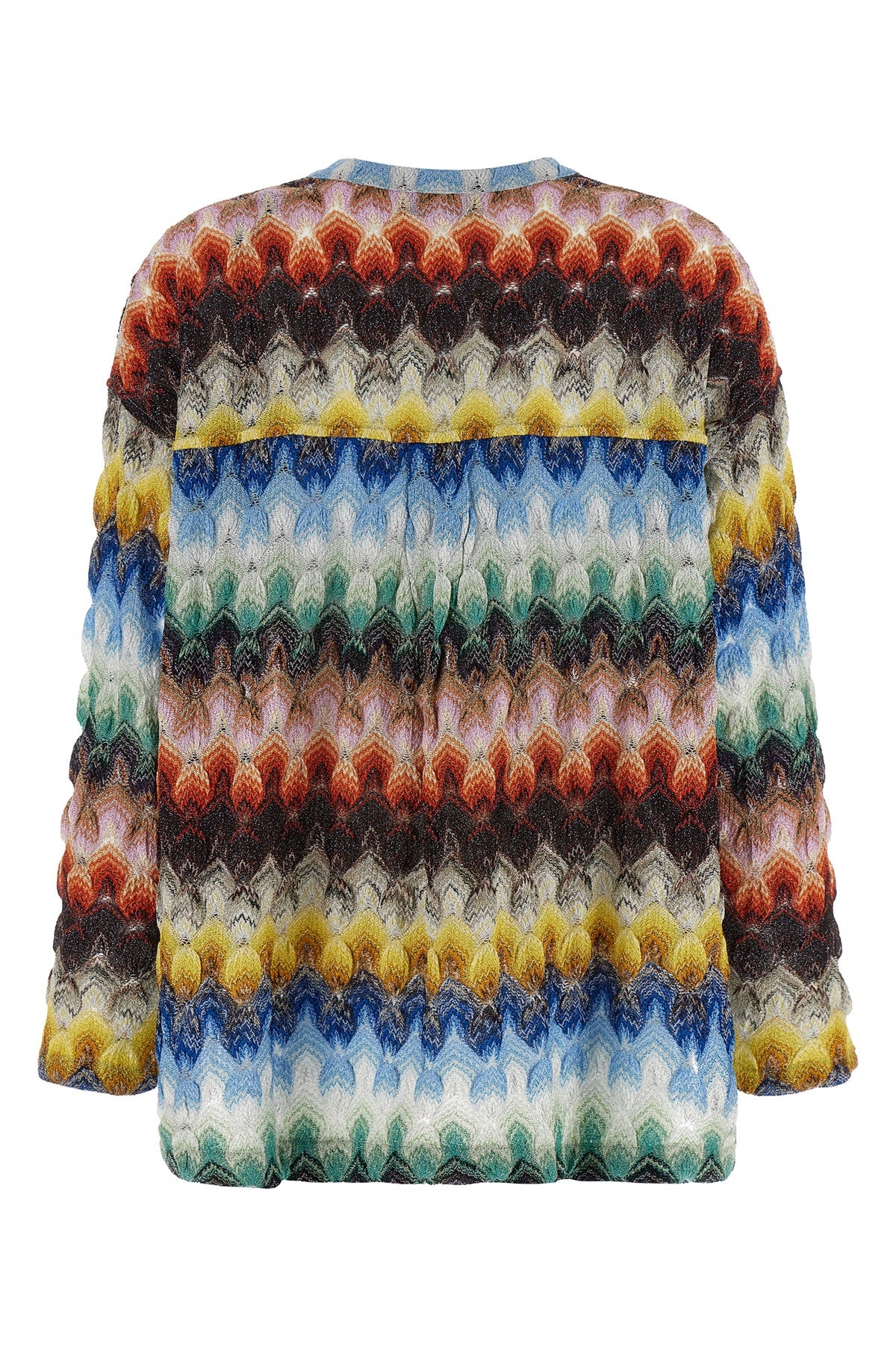 lamé knit blouse