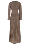 the missoni long dress exemplifies the brands mastery of knitwear through a flu
