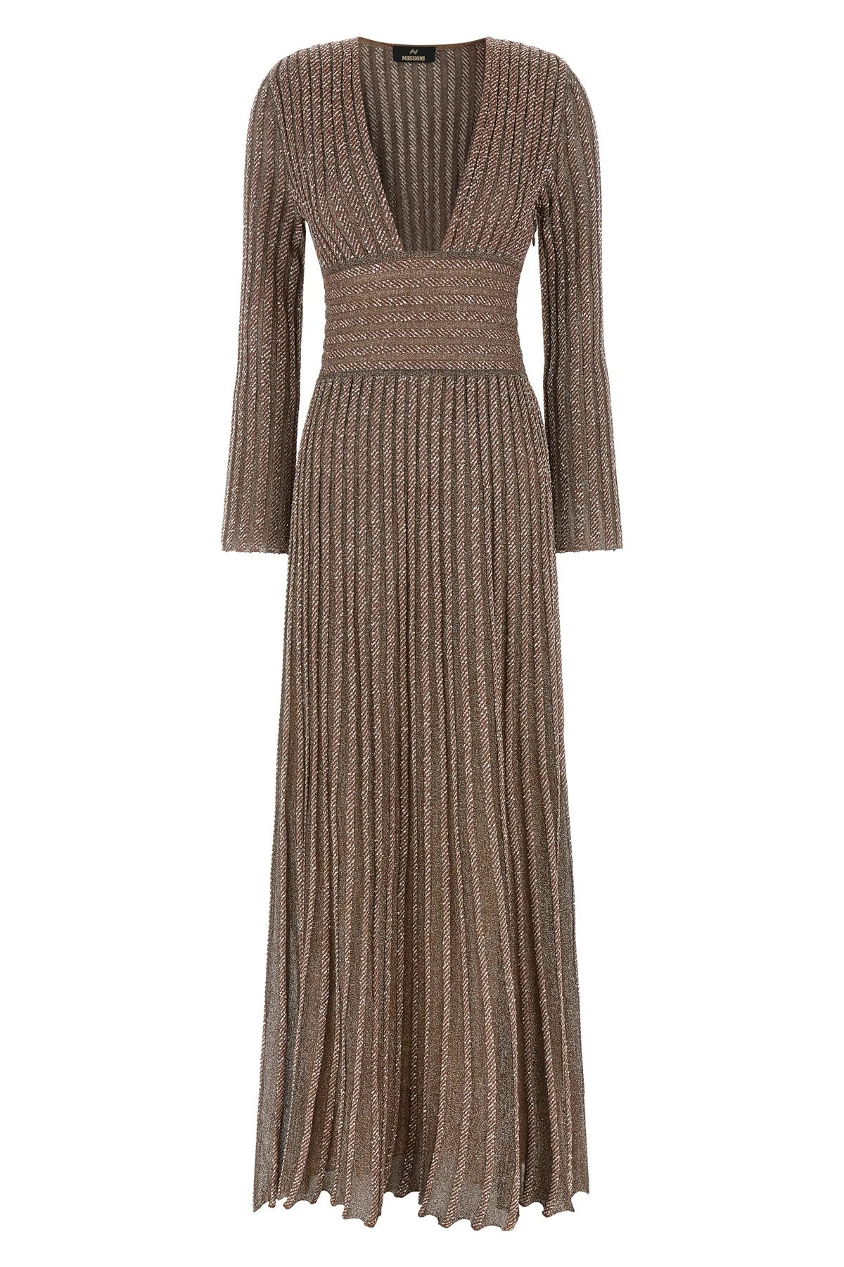 MISSONI 42 the missoni long dress exemplifies the brands mastery of knitwear through a flu
