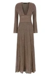 the missoni long dress exemplifies the brands mastery of knitwear through a flu