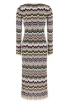 the missoni midi dress defines the silhouette through impeccable workmanship