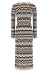 the missoni midi dress defines the silhouette through impeccable workmanship