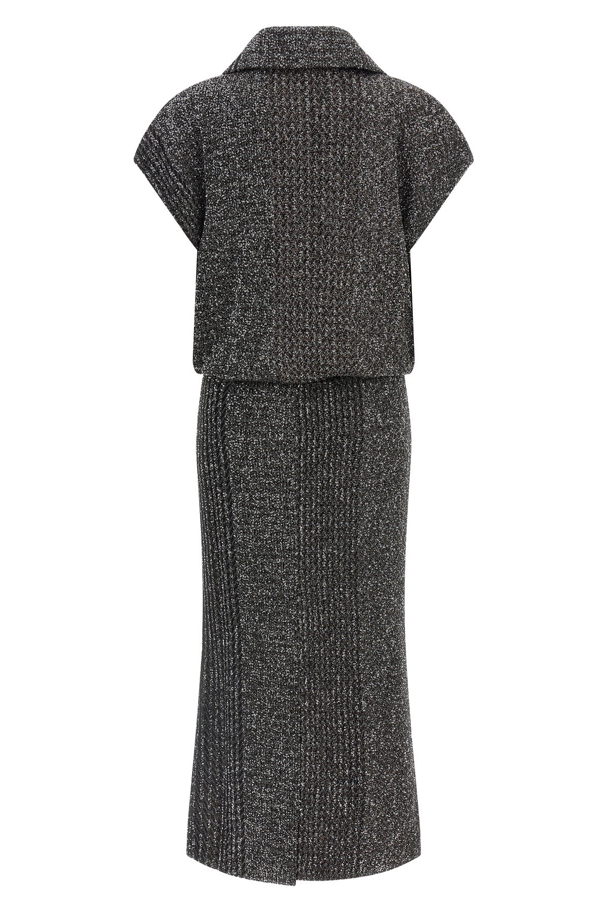 the missoni midi dress is distinguished by a sophisticated material workmanship