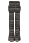 the tight missoni trousers redefine the codes of knitwear through a flared silho