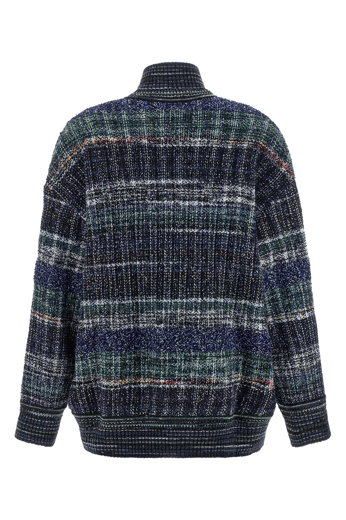 MISSONI M the missoni cardigan redefines knitwear volumes through an oversized silhouette