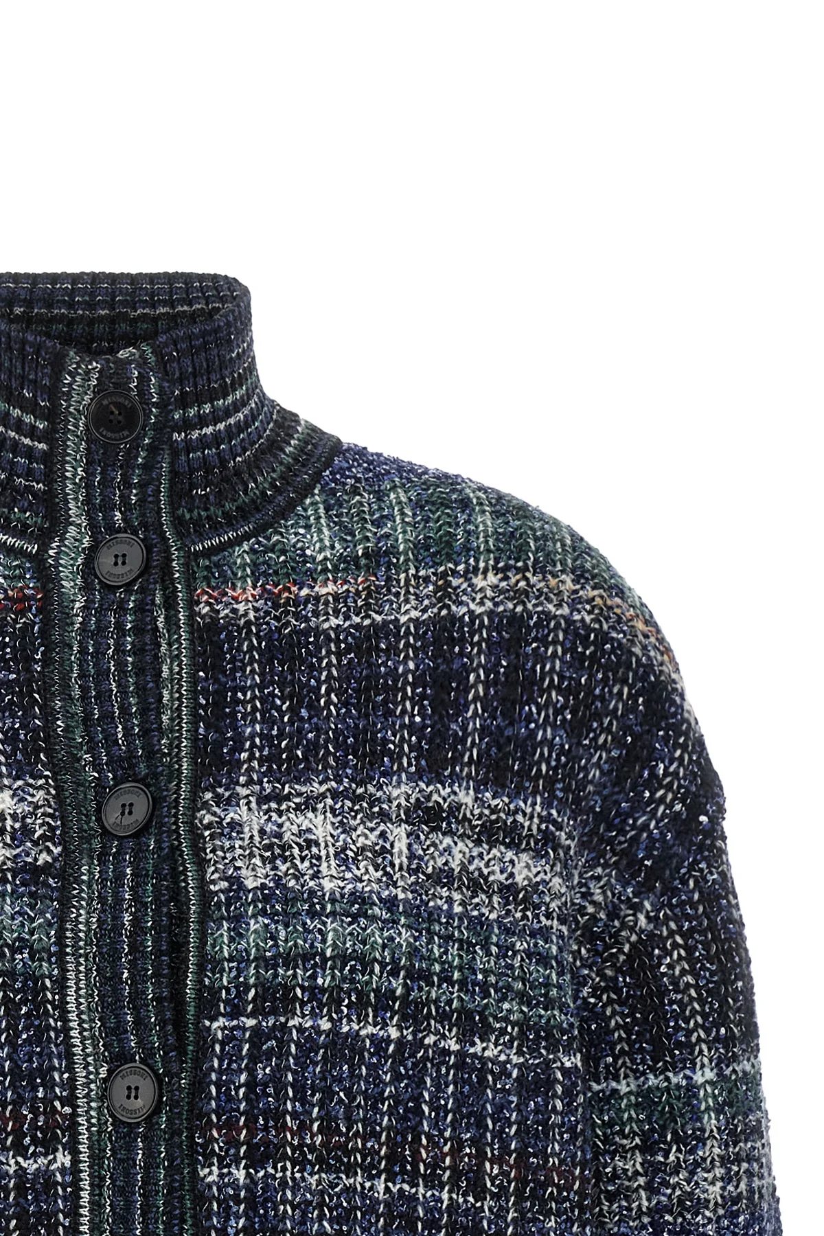 the missoni cardigan redefines knitwear volumes through an oversized silhouette