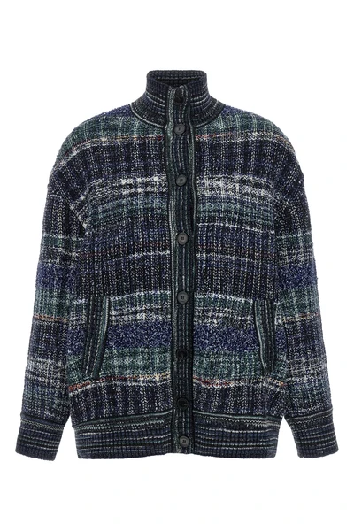 the missoni cardigan redefines knitwear volumes through an oversized silhouette