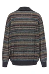 the missoni long-sleeved polo shirt redefines the concept of knitwear through a
