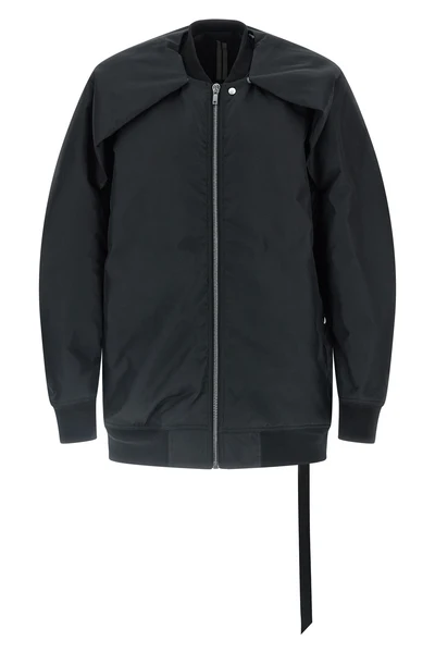 convertible jumbo peter flight padded nylon bomber jacket