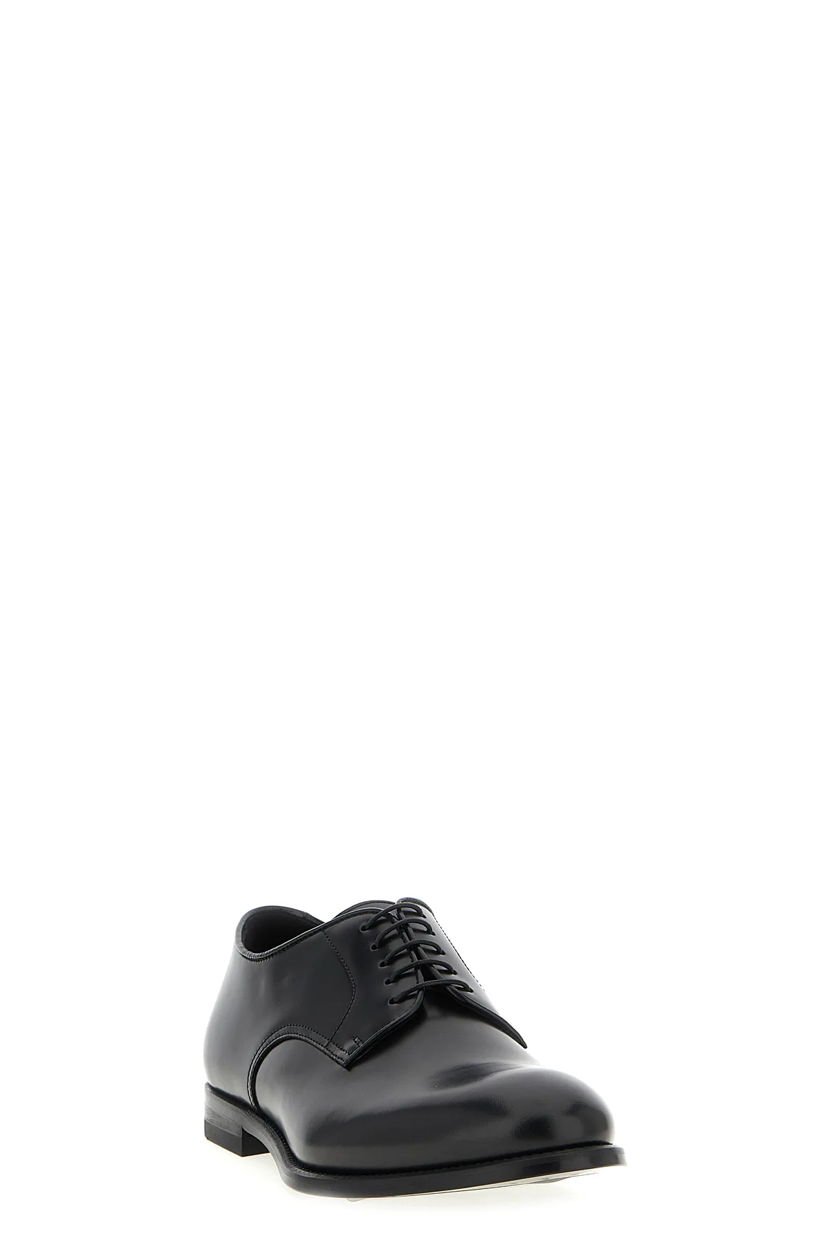 5 fori lace-up shoes in brushed calf leather