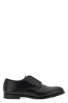 5 fori lace-up shoes in brushed calf leather