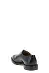 5 fori brushed calf leather lace-up shoes