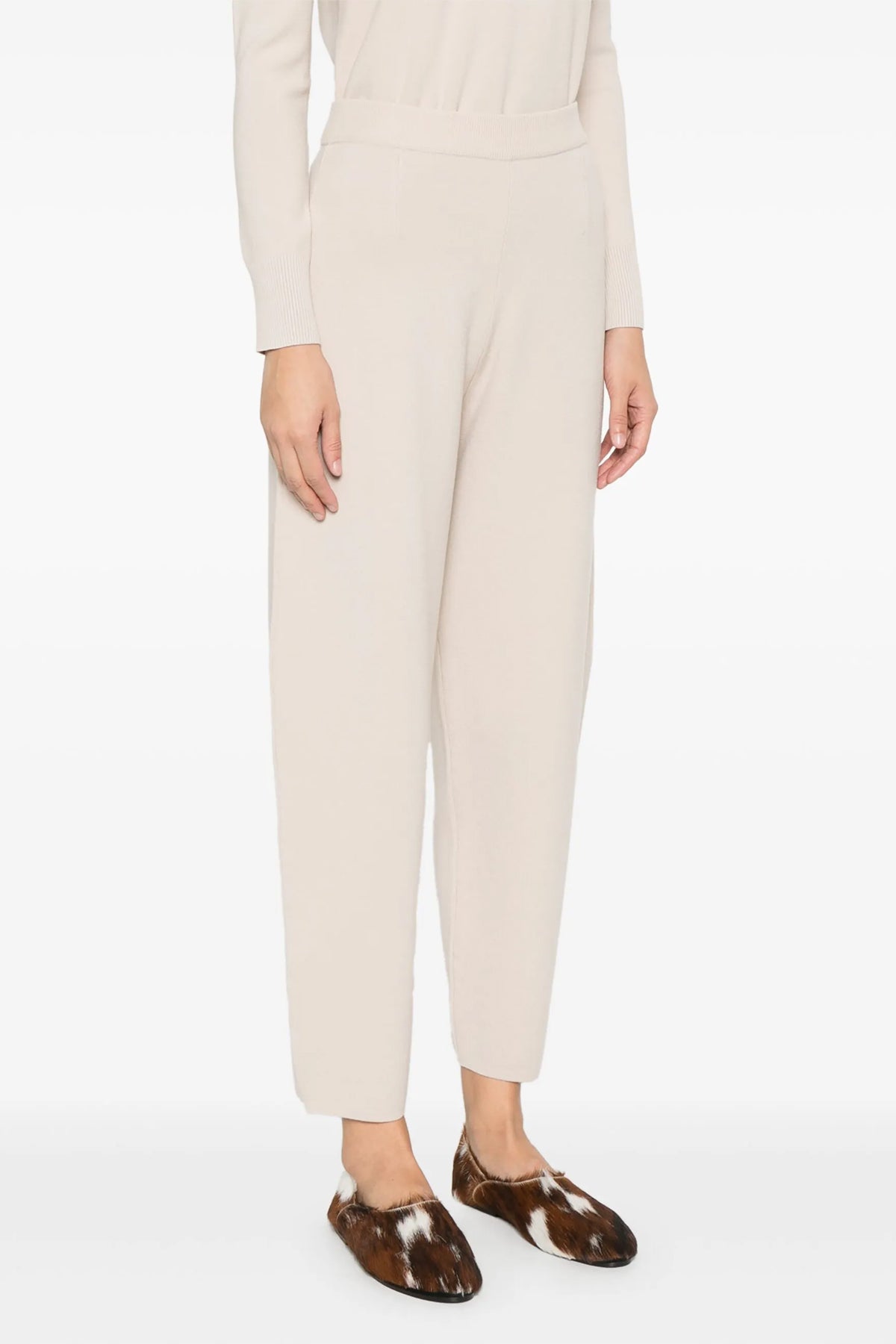 MAX MARA STUDIO L dula viscose blend knit pants