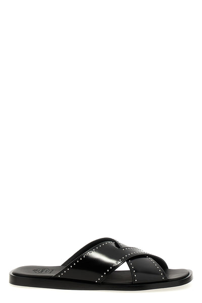 oriyah met leather sandals