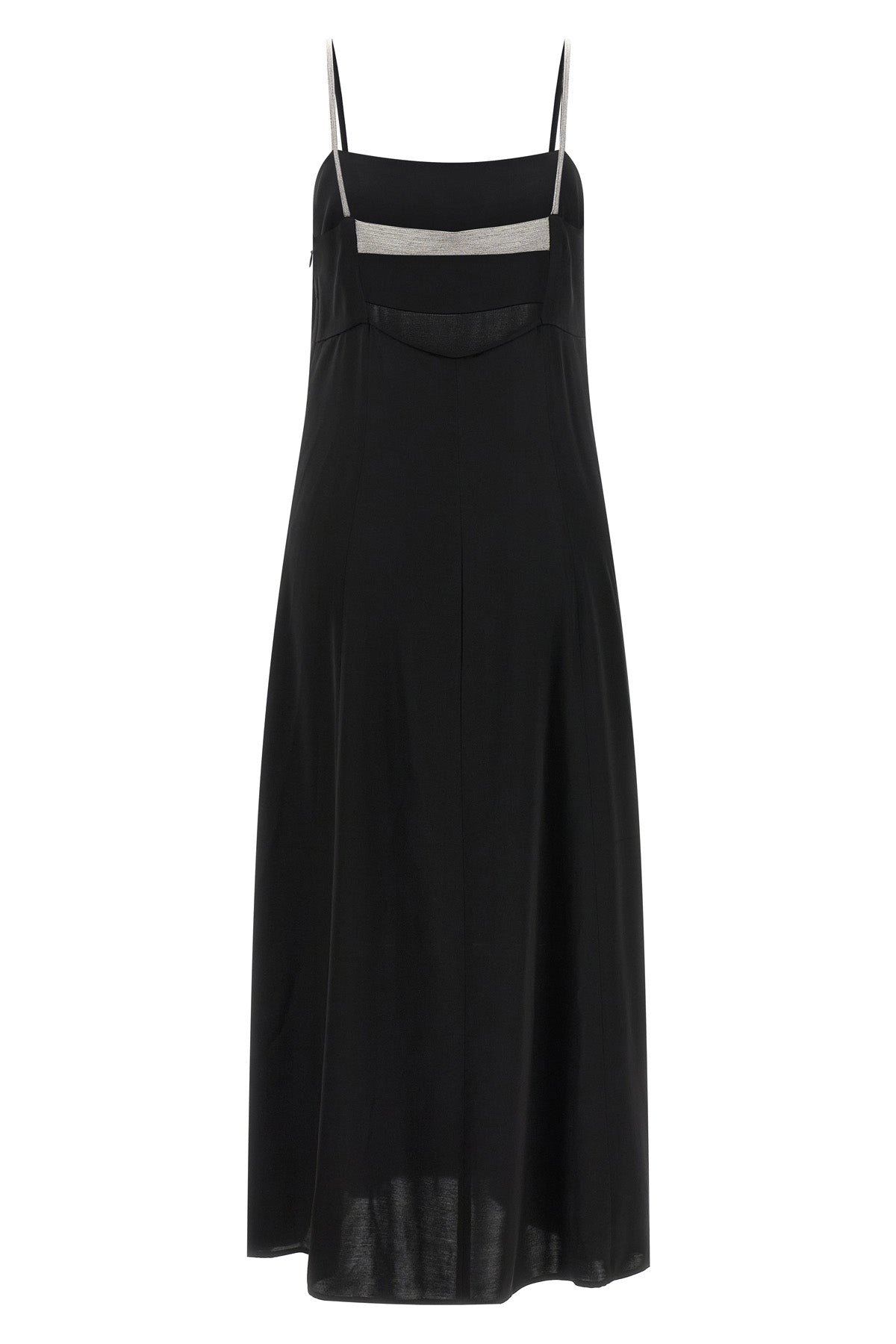PESERICO 42 long aurea dress in shiny satin