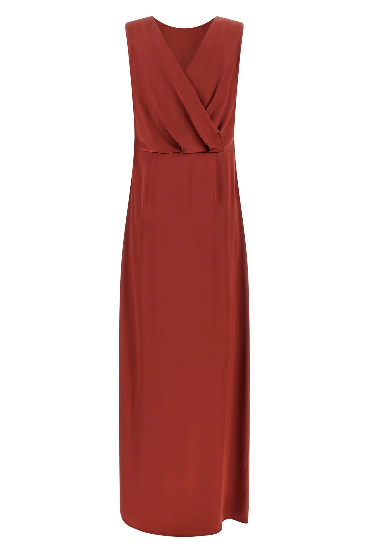 PESERICO 38 the long peserico dress defines a fluid silhouette and slipped through a double-