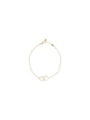 vlogo signature bracelet in metal and swarovski® crystals