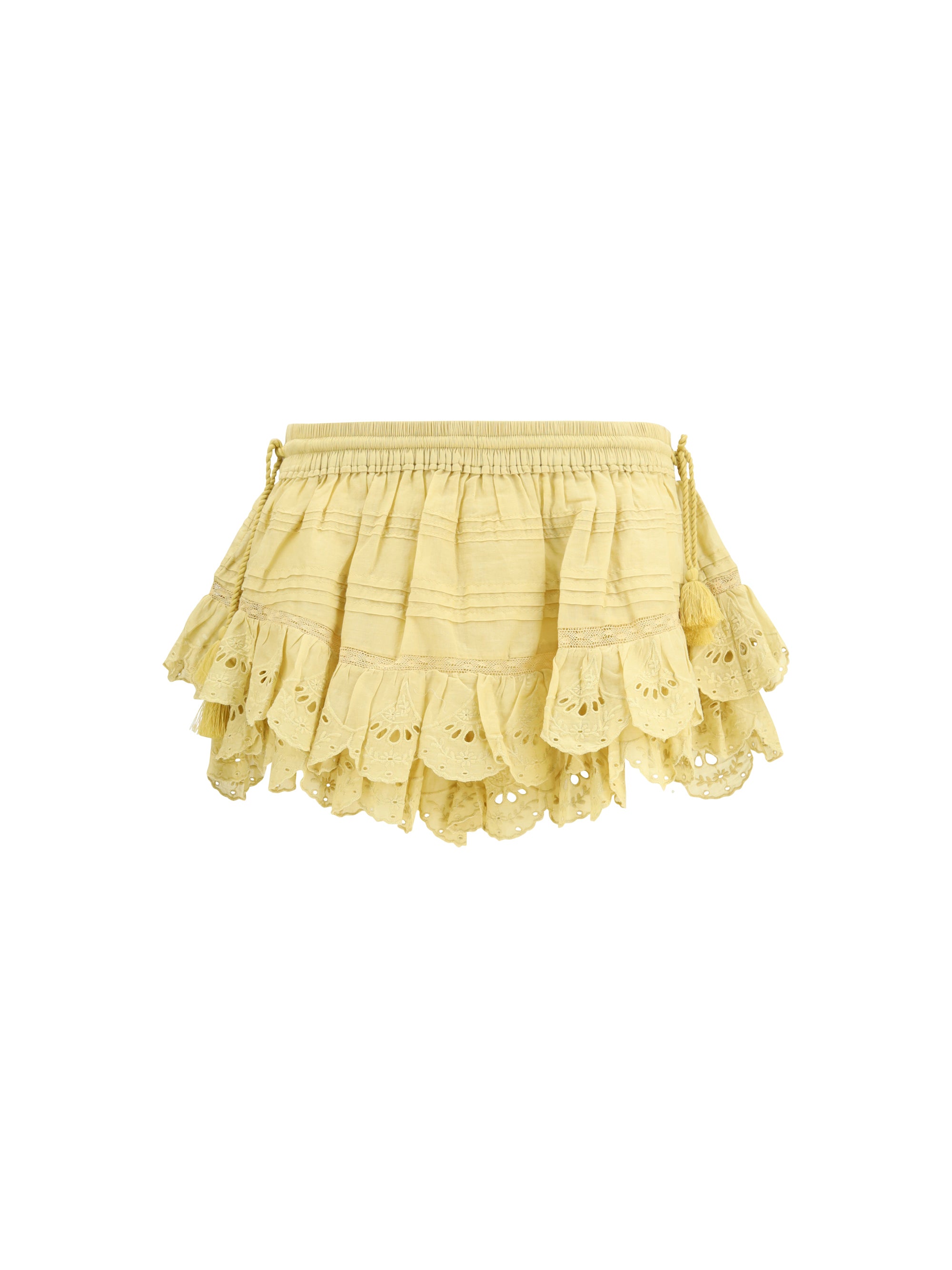MARANT ETOILE 38 puria shorts with ruffles