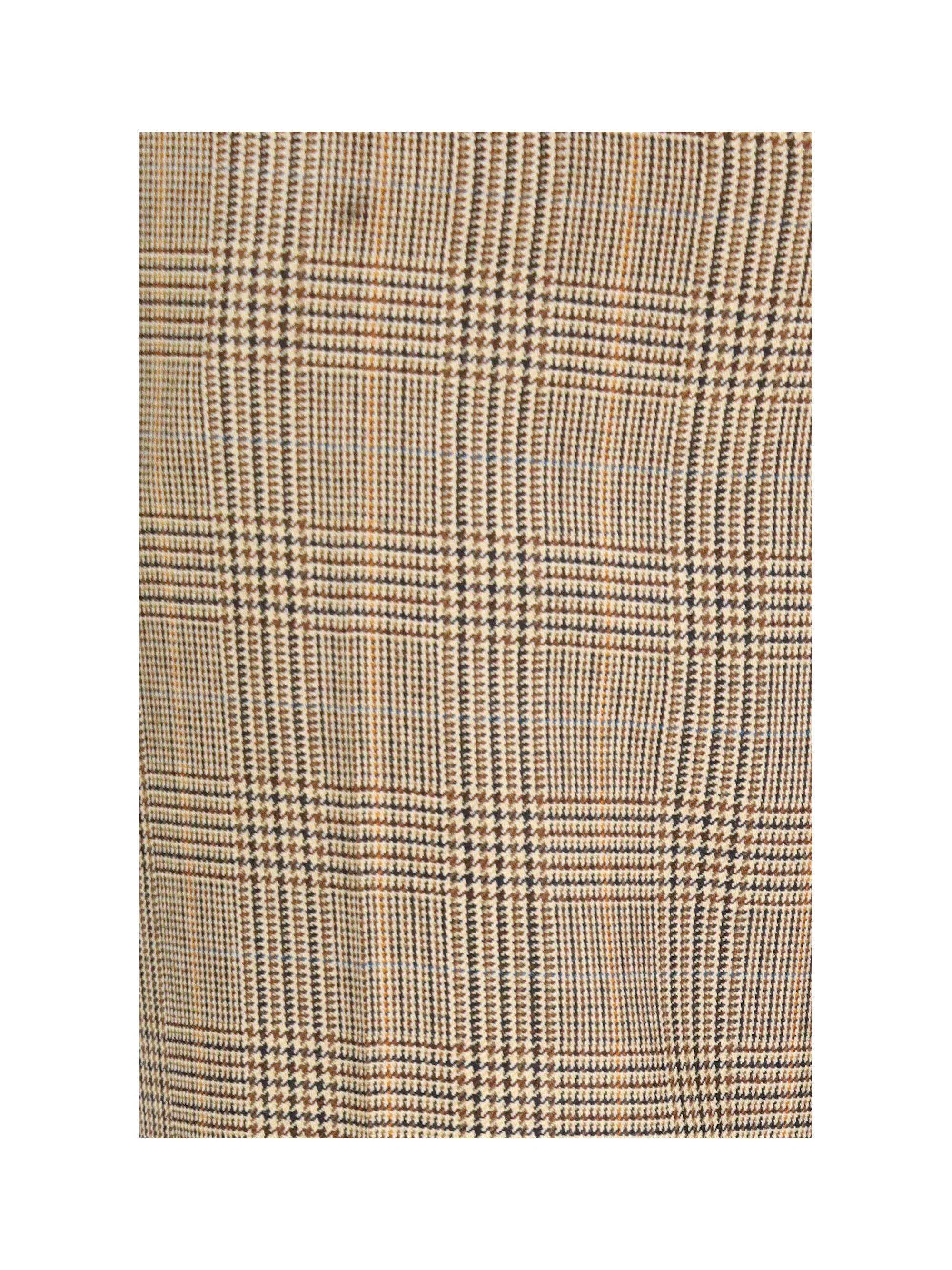 prince of wales houndstooth wool flared pants