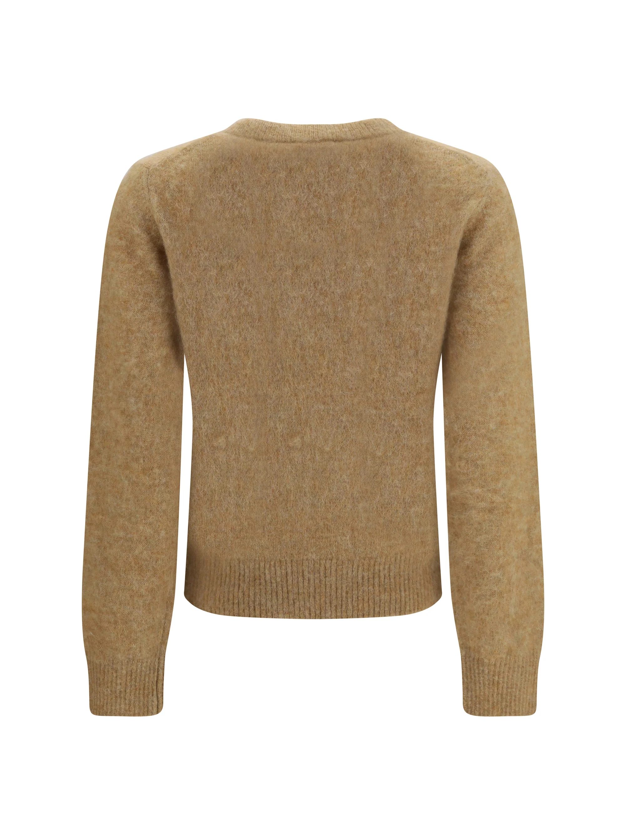 teddy brushed alpaca crewneck sweater