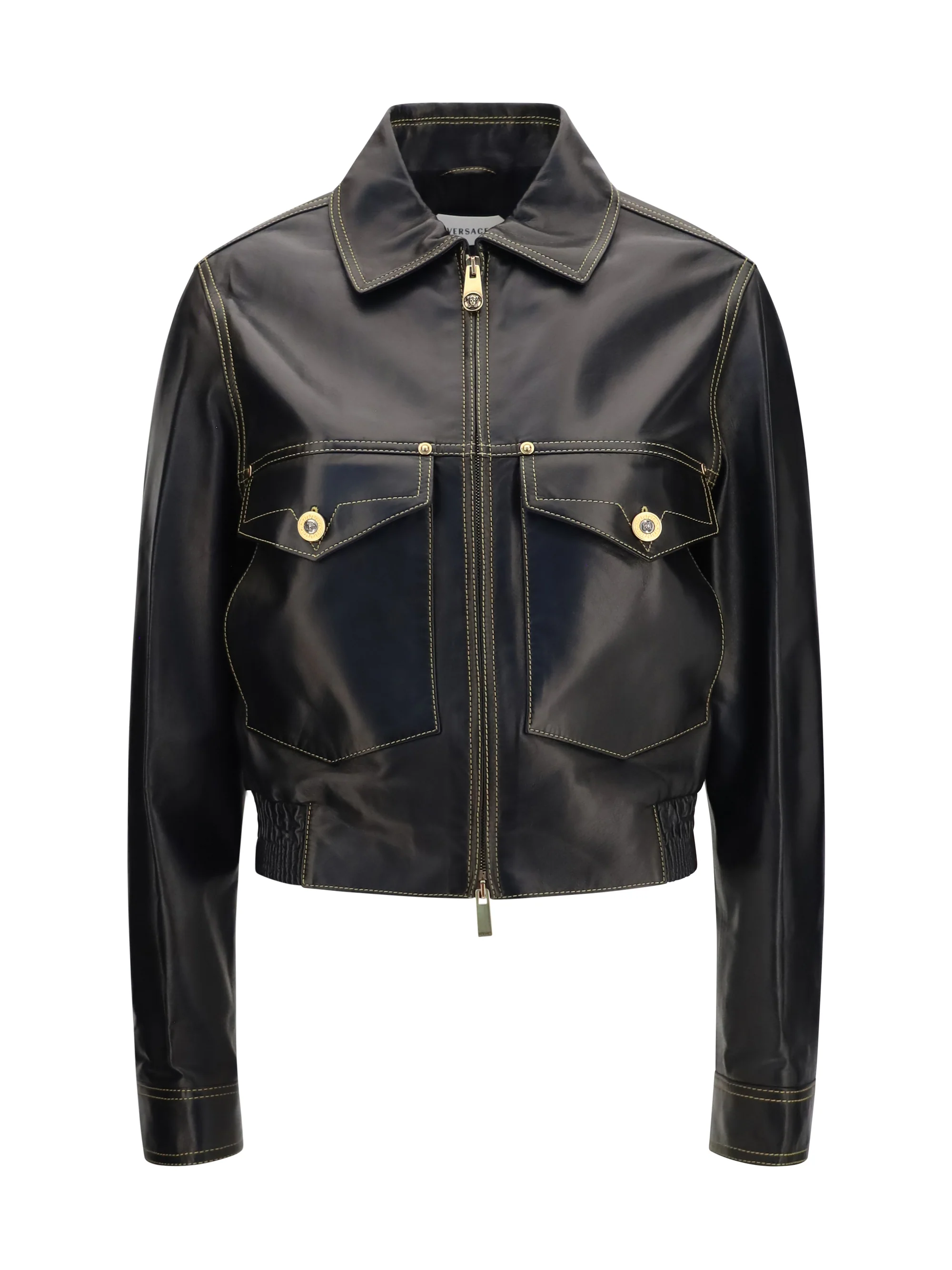 VERSACE 42 nappa leather jacket