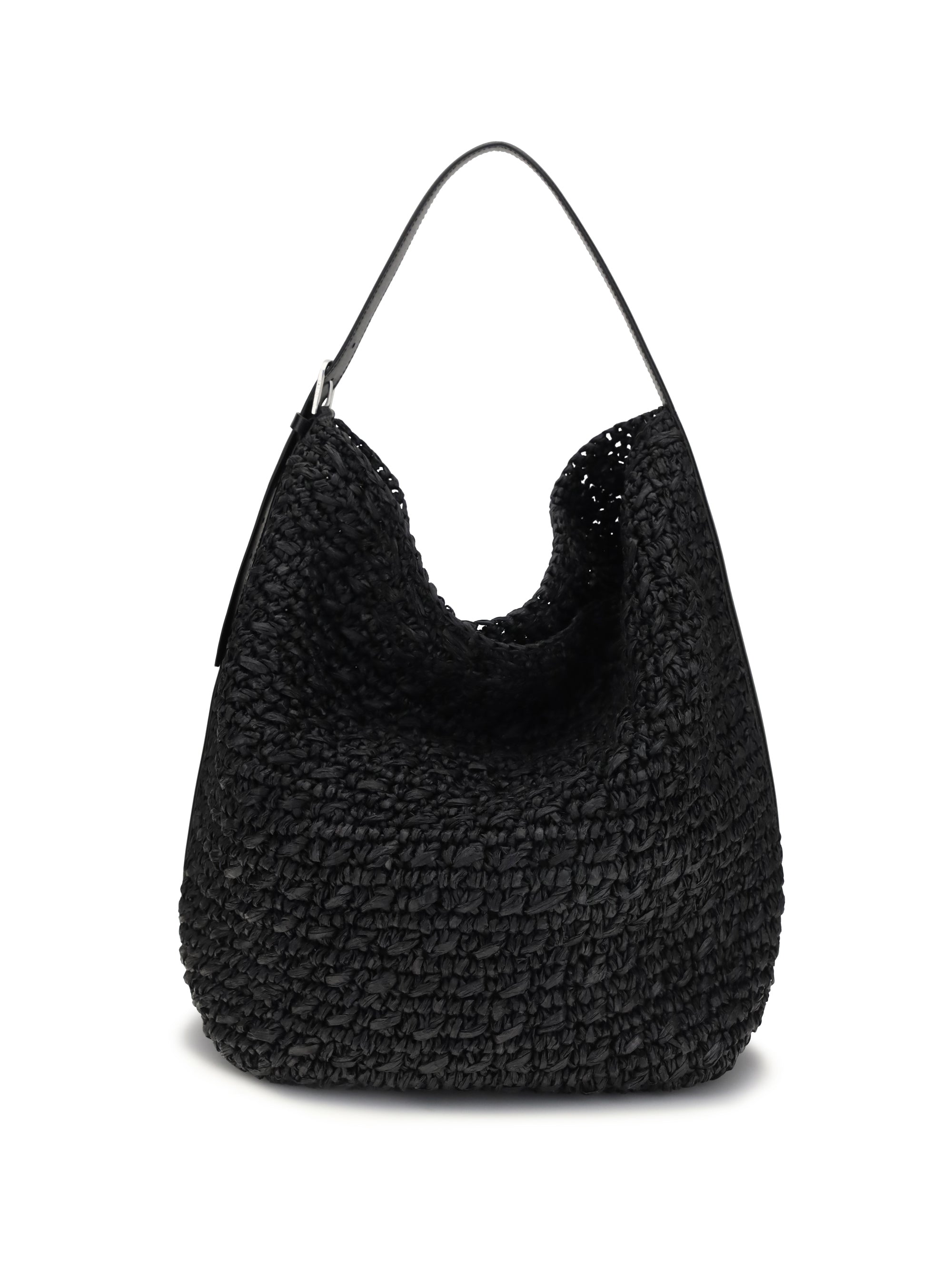 paper raffia tote shoulder bag