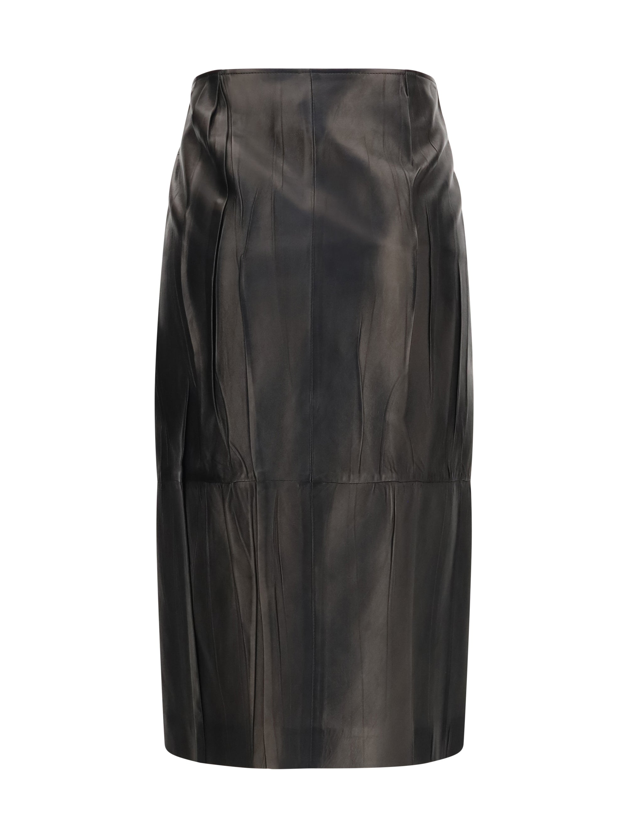 ERMANNO SCERVINO 40 midi leather skirt