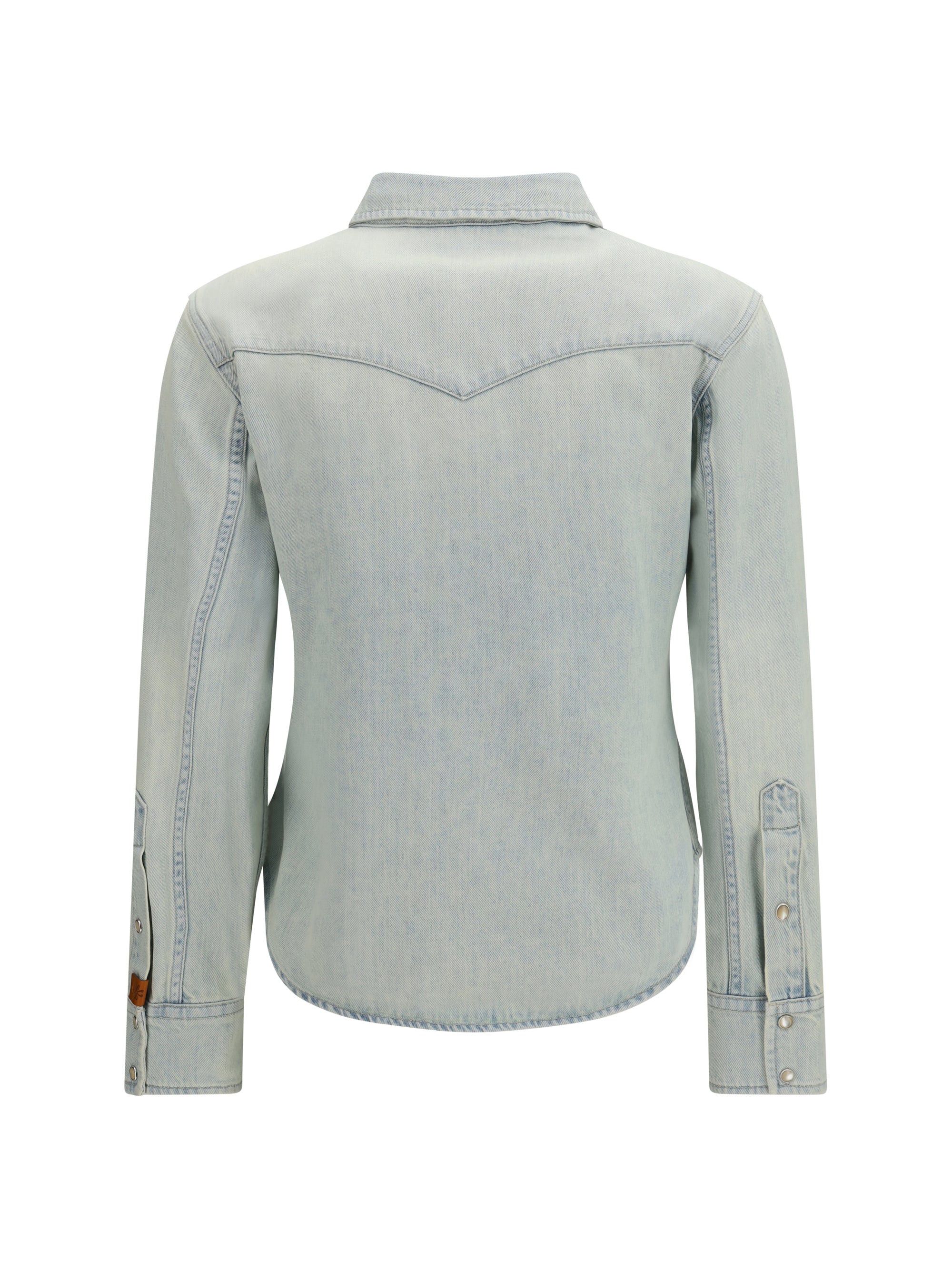 western shirt in lightweight denim