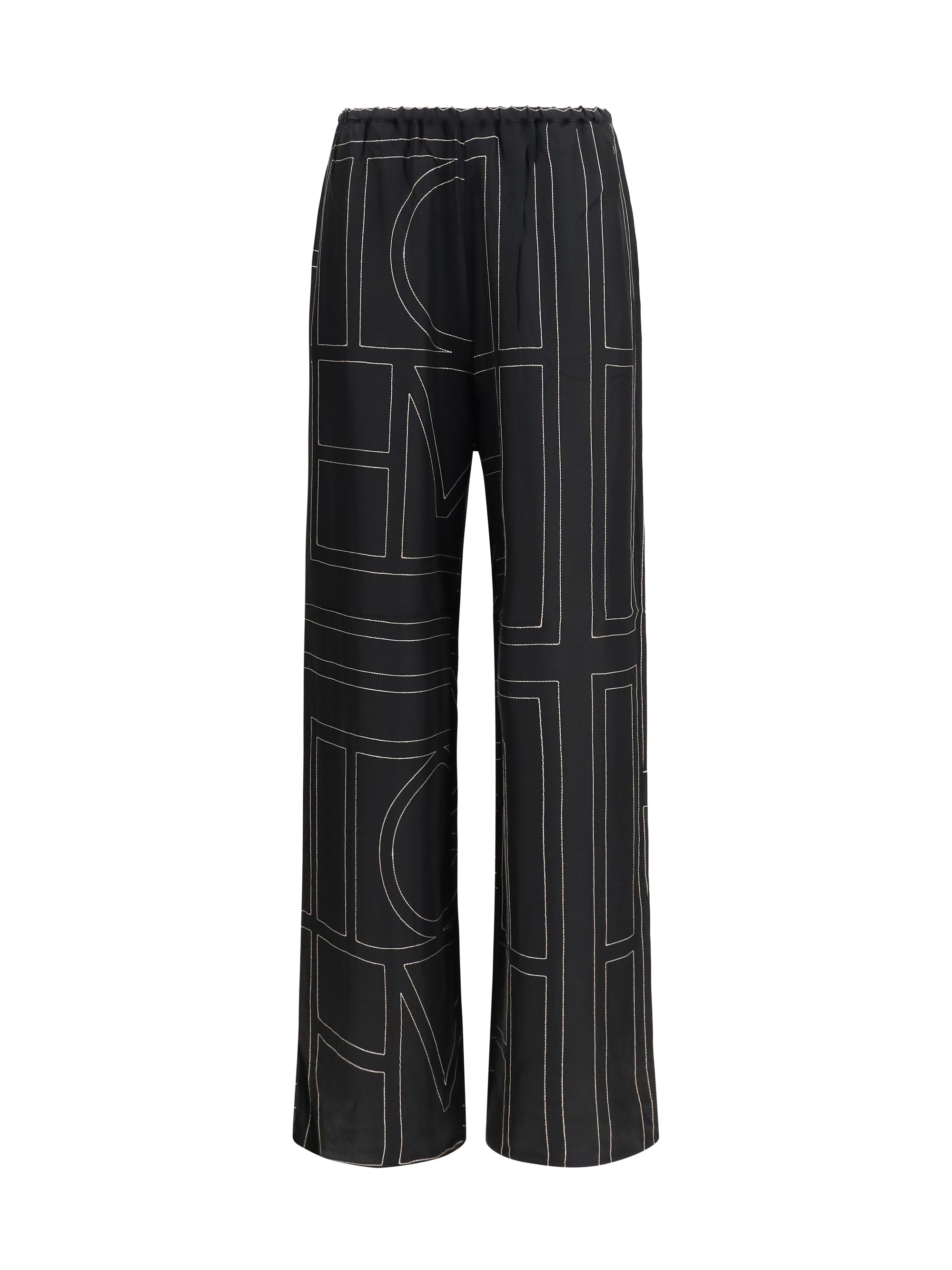 TOTEME 32 silk monogram pants