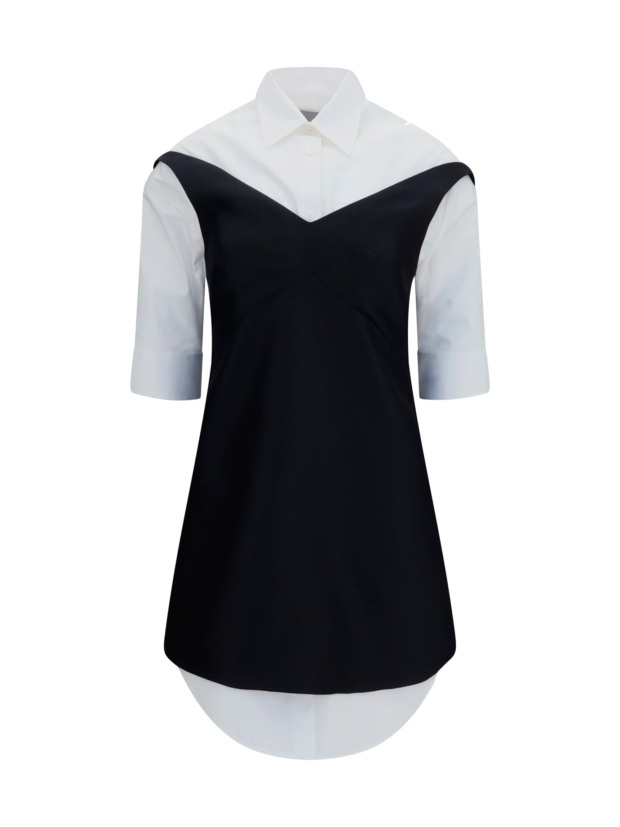 BALENCIAGA 36 hybrid shirt dress