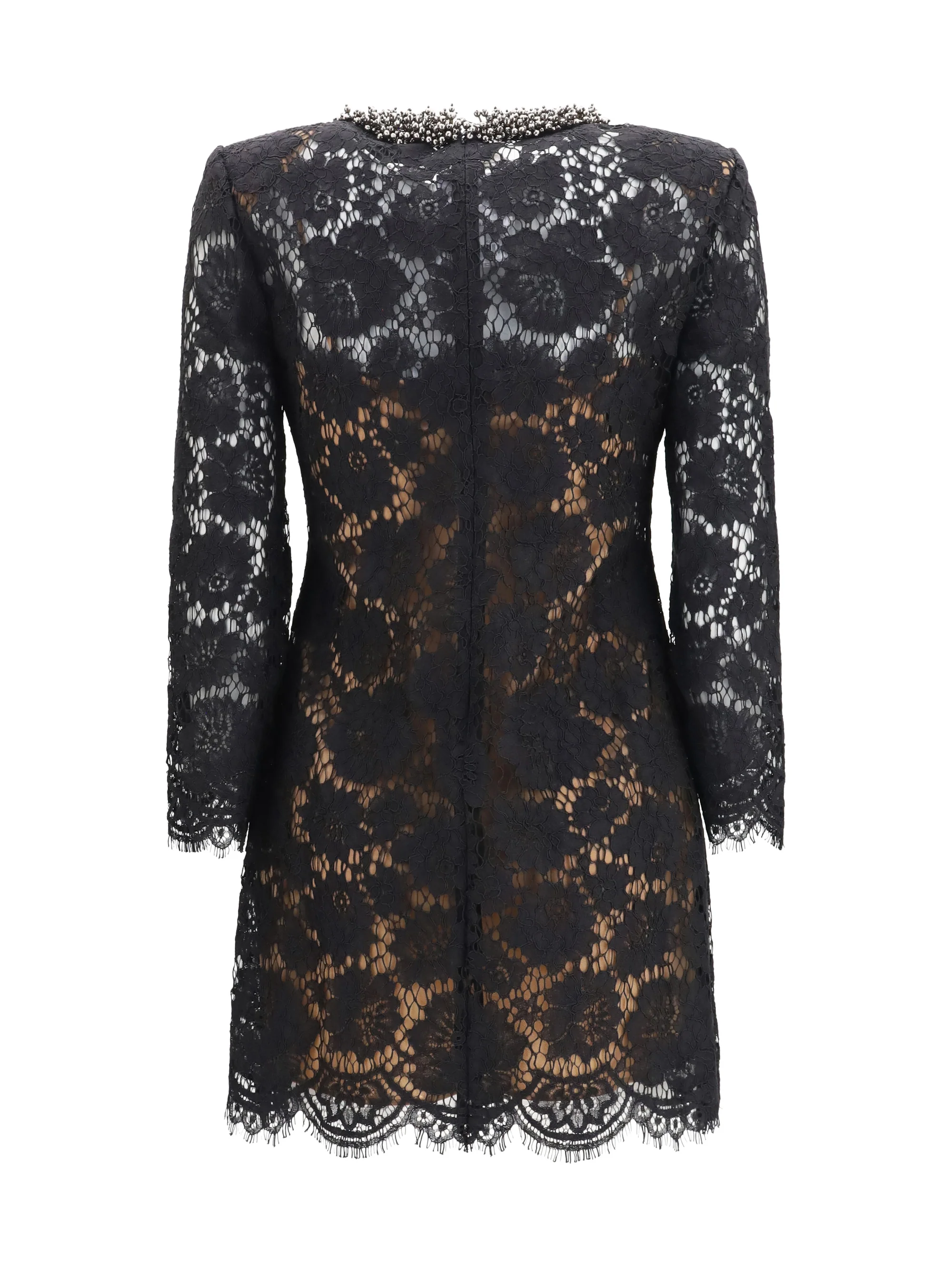 SELF-PORTRAIT 6 lace long sleeve mini dress