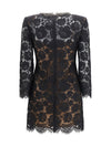 lace long sleeve mini dress