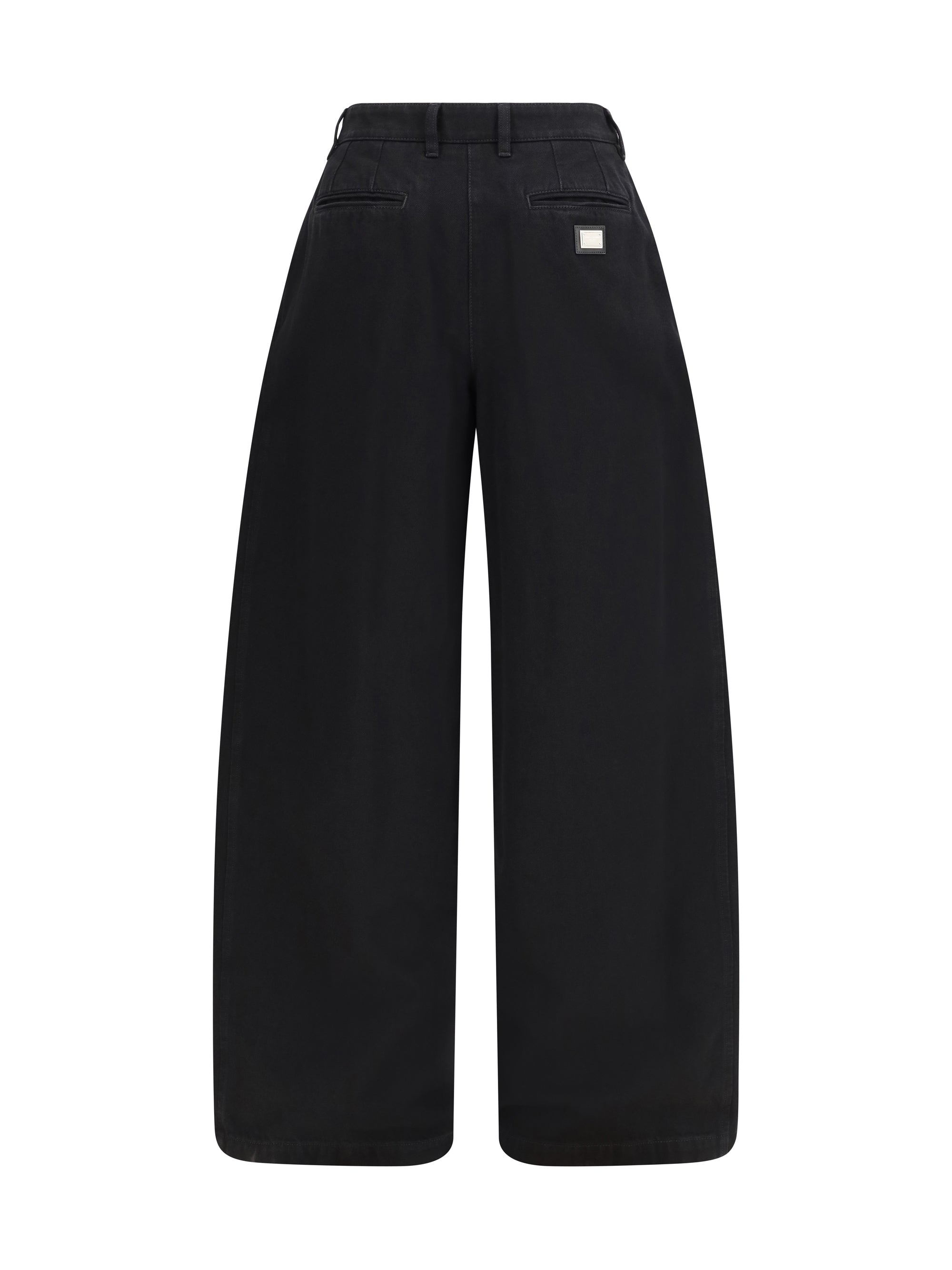 DOLCE amp; GABBANA 42 wide-leg cotton jeans