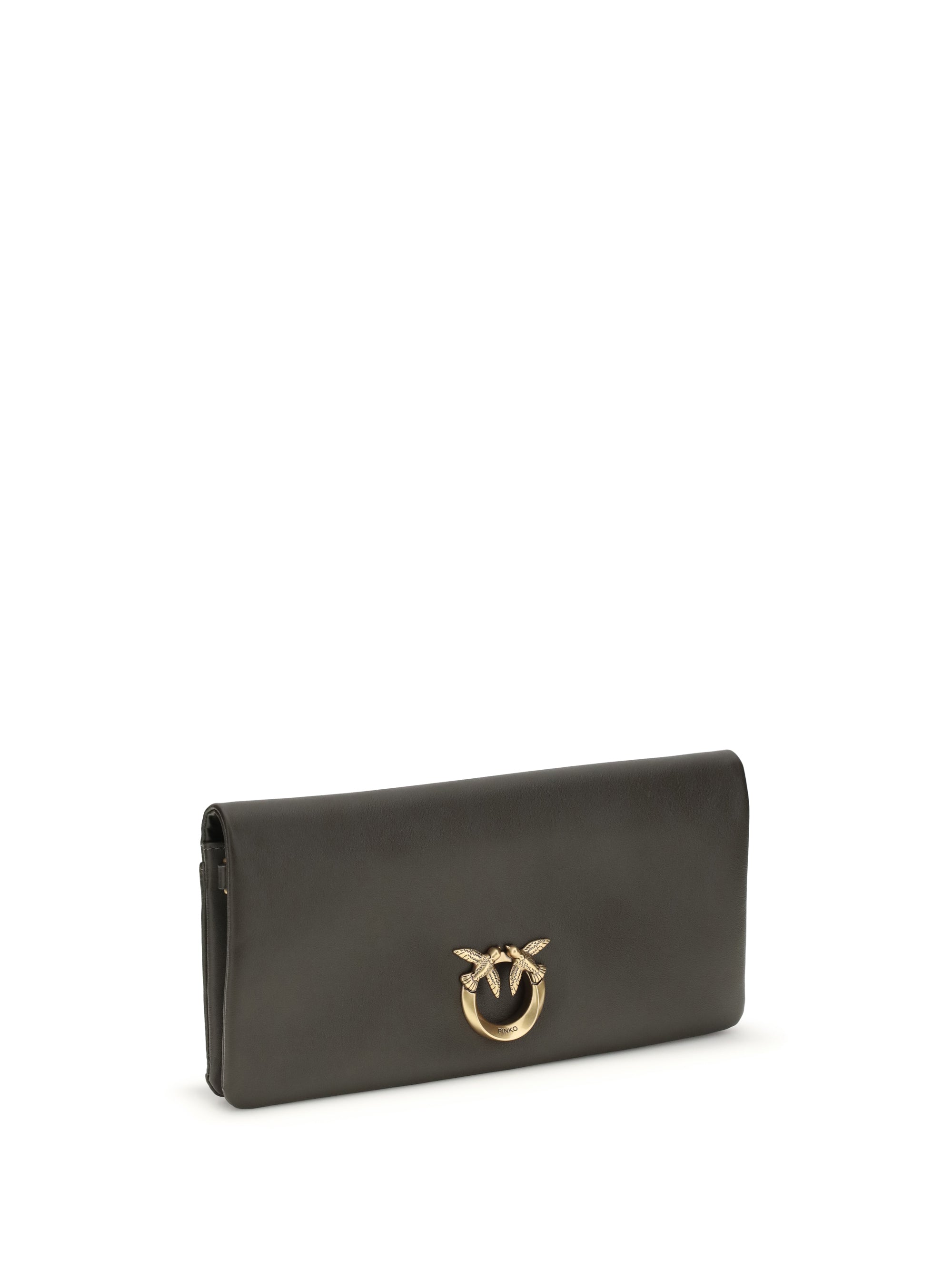 PINKO OS love medium clutch bag