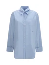 oversized shirt with pocket and embroidered logo