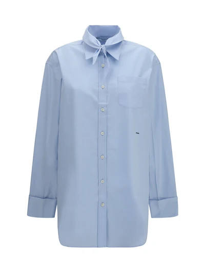 oversized shirt with pocket and embroidered logo