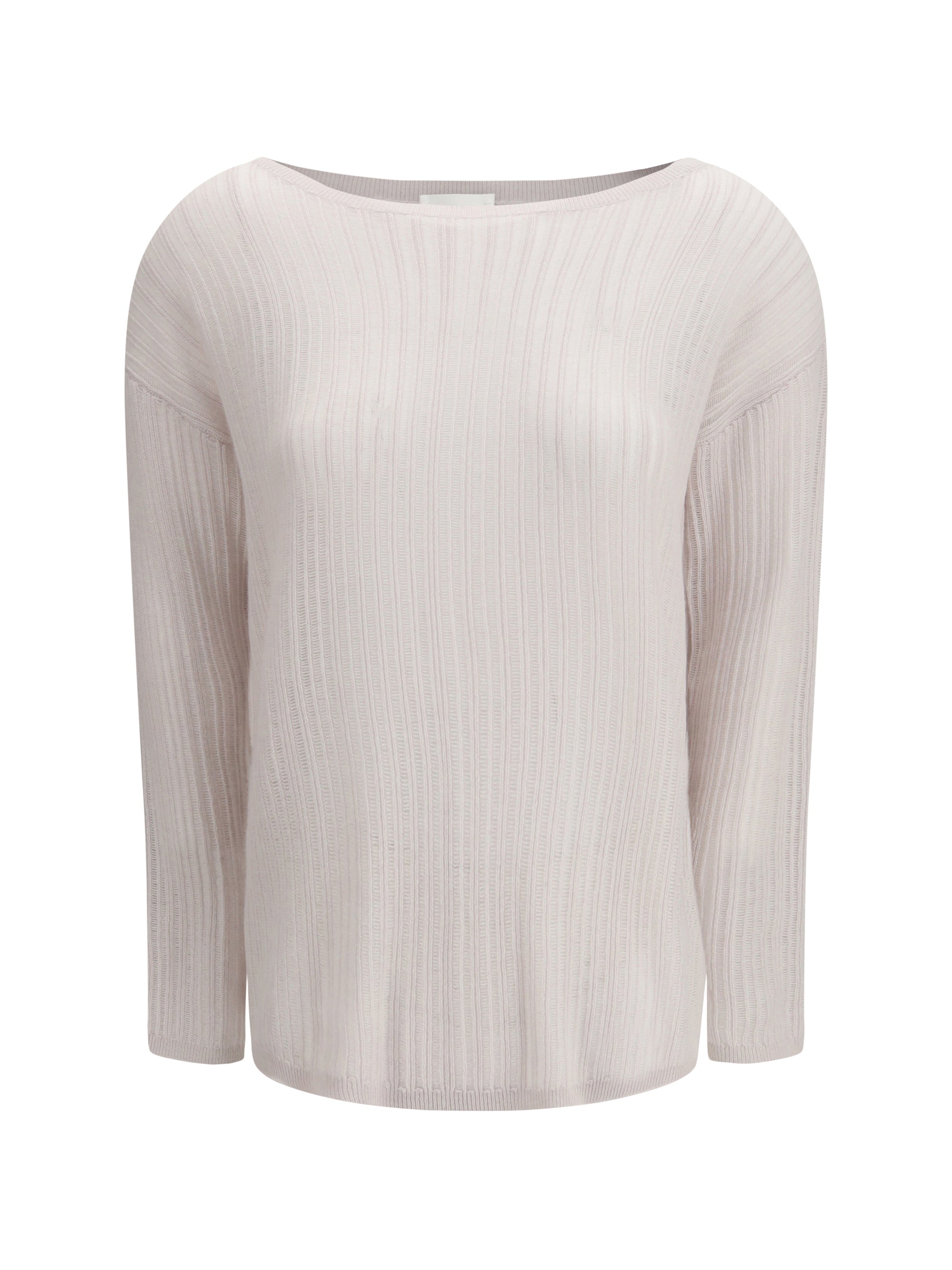 rib-knit crew-neck sweater