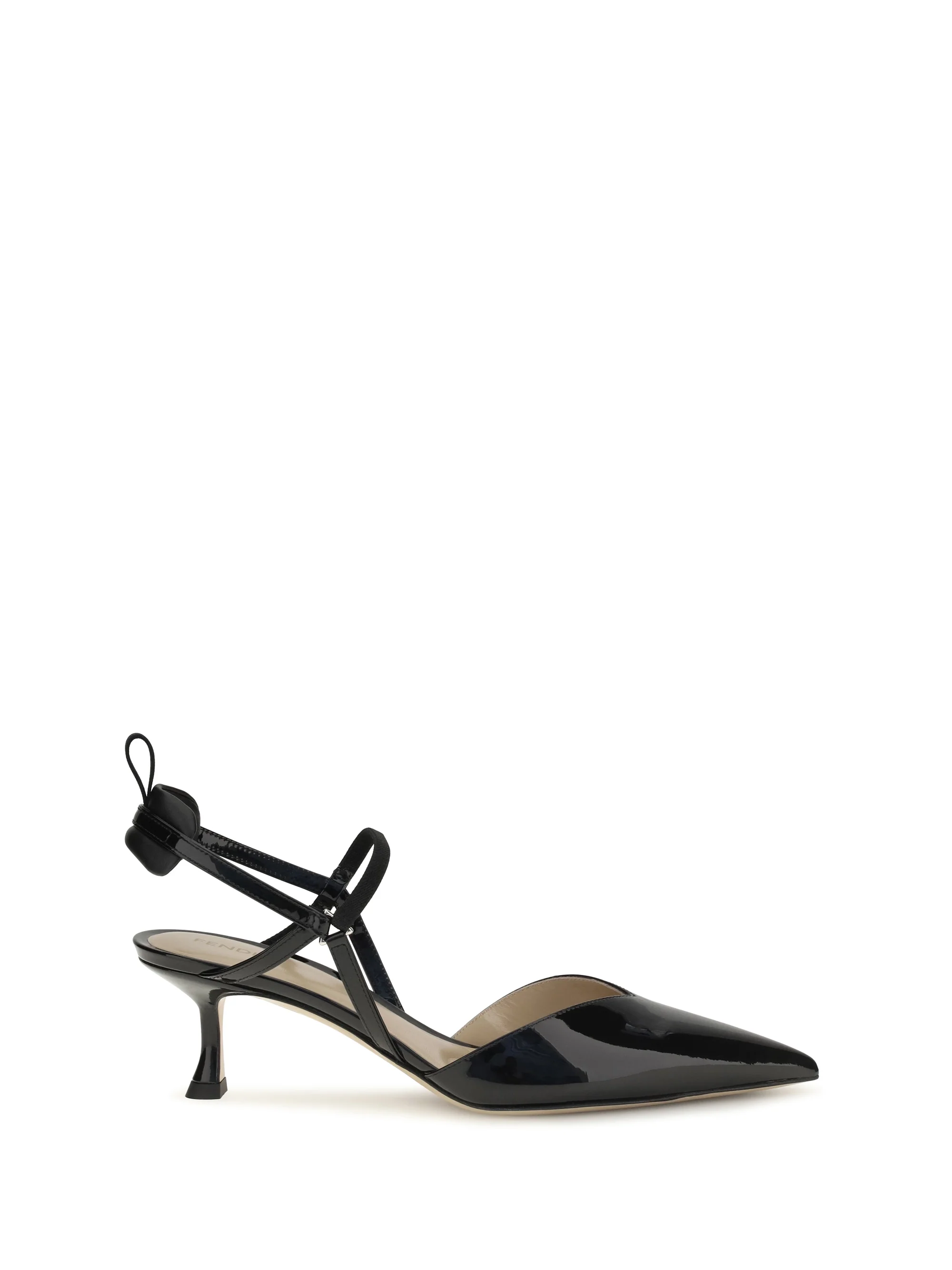 FENDI 36.5 patent leather colibrì slingback pumps