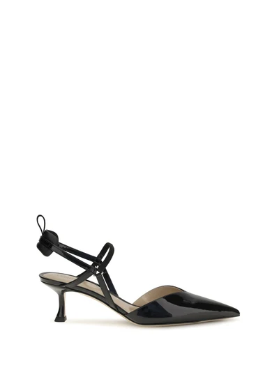 patent leather colibrì slingback pumps