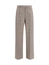 tailored linen and wool-blend pants